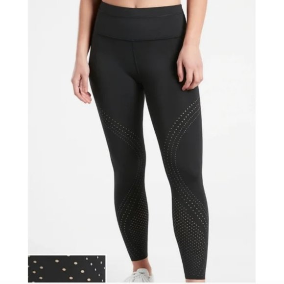 Athleta Accelerate Lasercut 7/8 Tight Legging Black - Picture 4 of 9